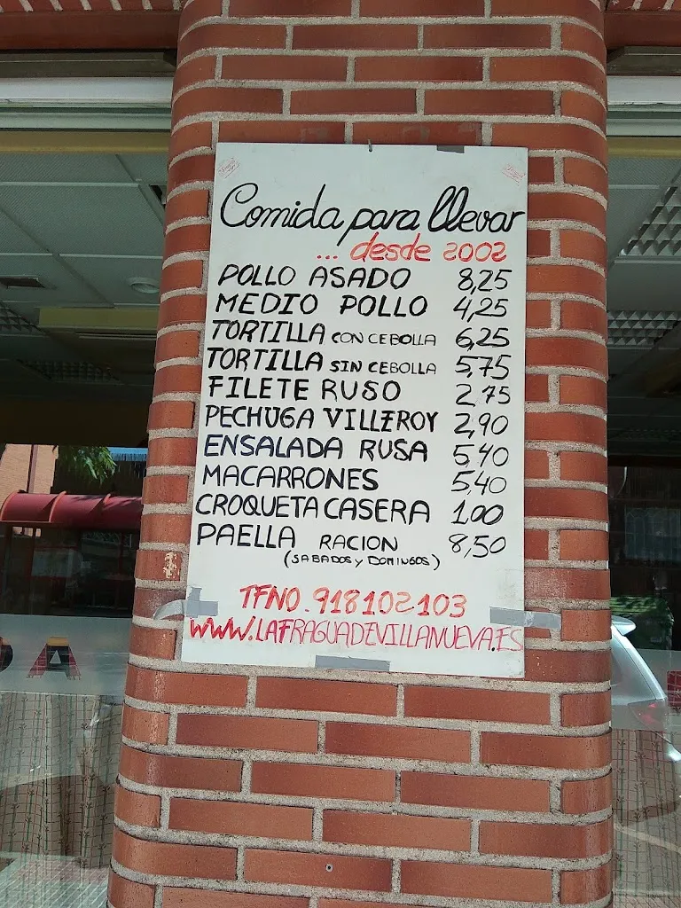 Menu_La Fragua de Villanueva del Pardillo_Villanueva del Pardillo_image_2