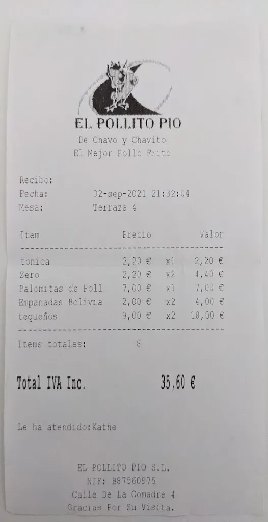 Carlos Guzmán Velasco_Restaurante El Pollito Pio_Villanueva del Pardillo_review