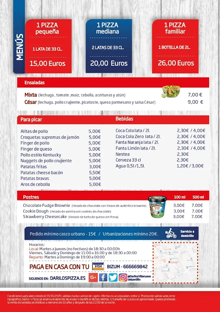 Menu_Darilo's Pizza Villanueva Pardillo_Villanueva del Pardillo_image_3