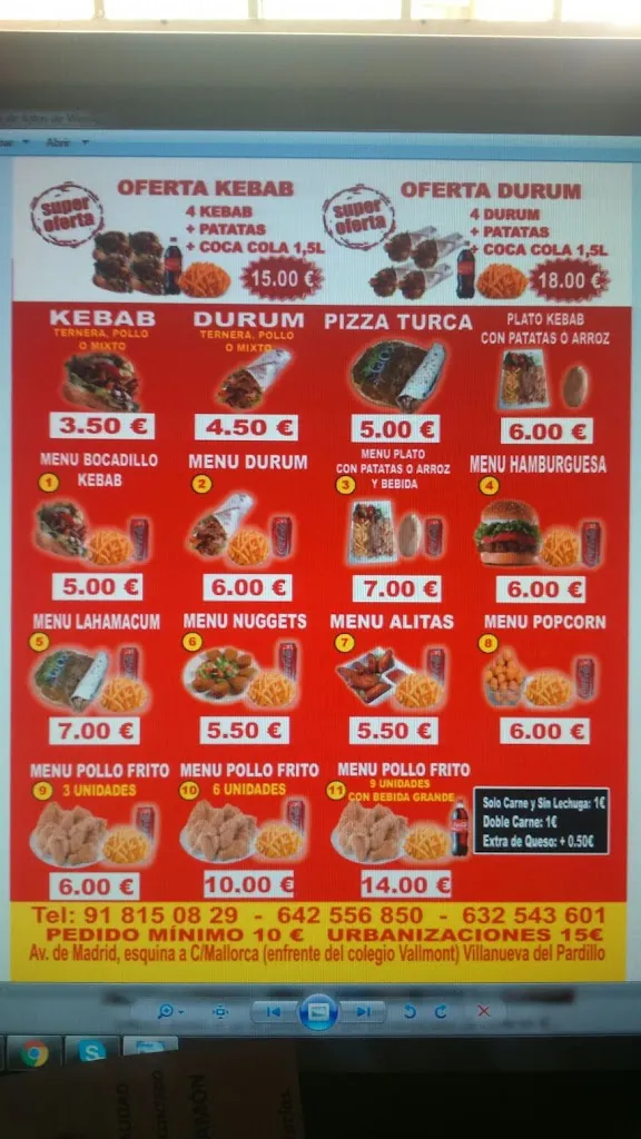 Menu_Ali Baba Döner Kebab Restaurante Hindu_Villanueva del Pardillo_image_2