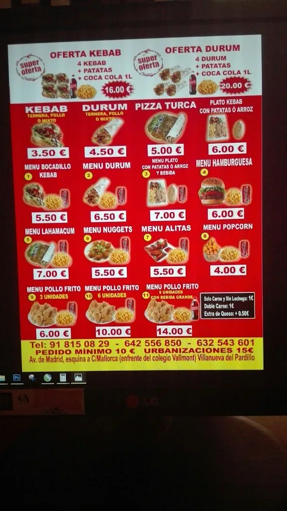 Menu_Ali Baba Döner Kebab Restaurante Hindu_Villanueva del Pardillo_image_3