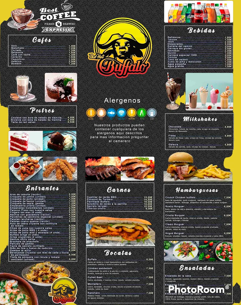 Menu_The hot Buffalo_Orihuela_immagine_1