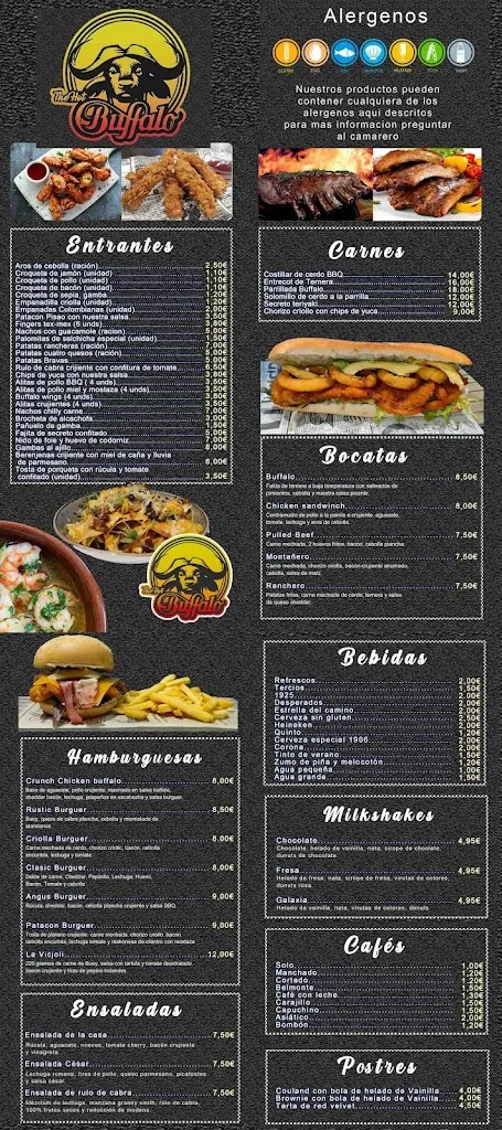 Menu_The hot Buffalo_Orihuela_immagine_4