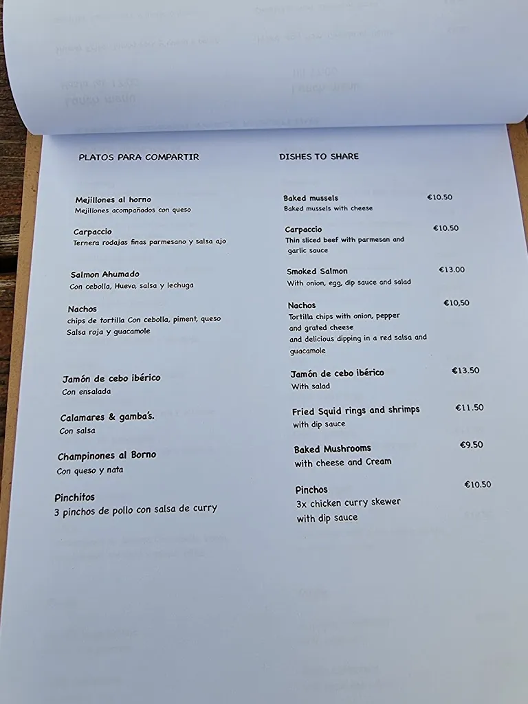 Menu_Table Mountain Comares_Almáchar_image_2