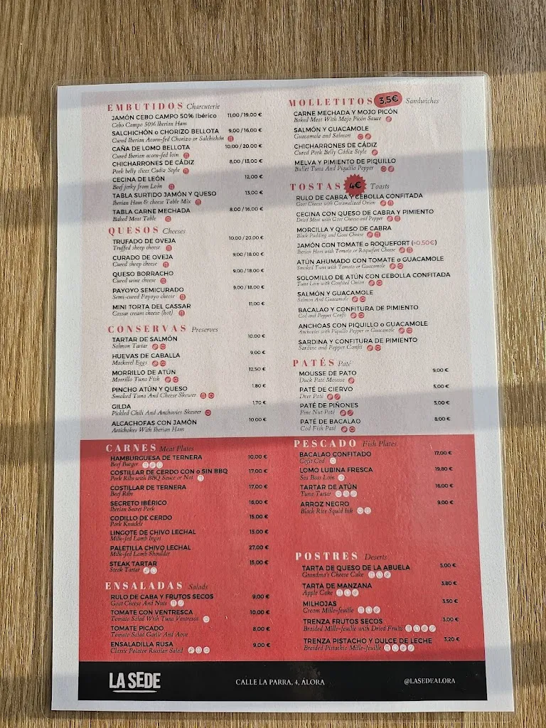 Menu_LA SEDE_Alora_image_1