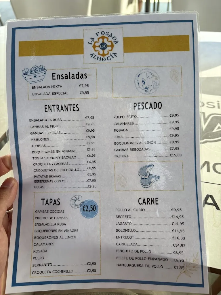 Menü_LA POSADA DE ALMOGIA_Almogía_Bild_2