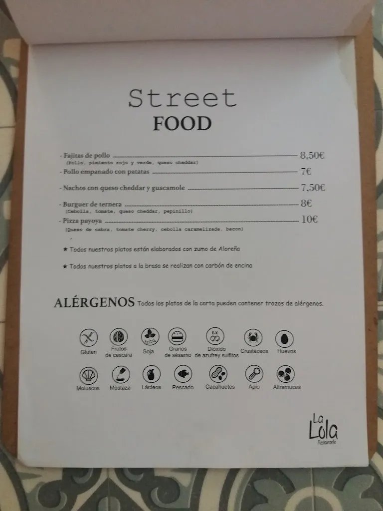 Menu_LA LOLA Restaurante_Alozaina_image_2