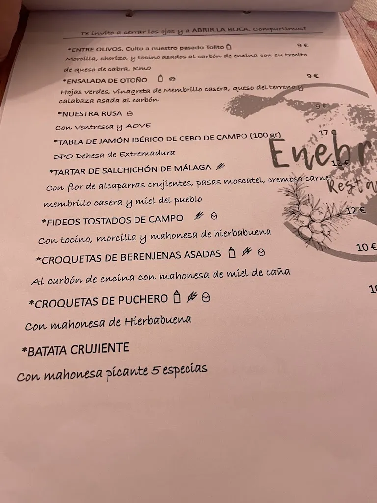 Menu_Enebro Restaurante_Alozaina_image_1