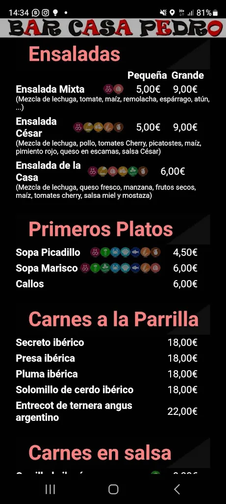 Menu_Bar Casa Pedro_Alozaina_image_2