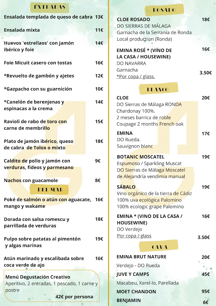Menu_Hotel Cerro De Hijar_Alozaina_image_1