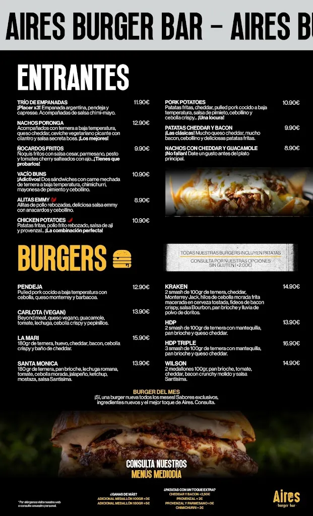Menu_Aires Burger Bar | Orihuela_Orihuela_image_2