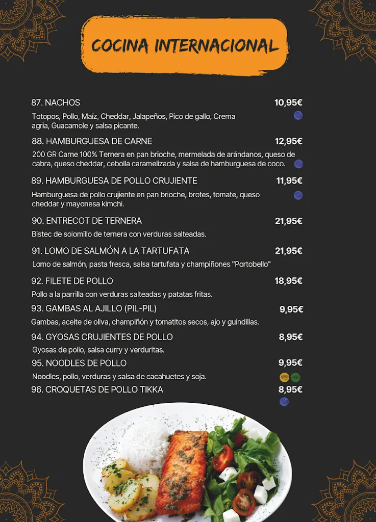 Menu_Infinity indian restaurant_Alhaurín de la Torre_image_1