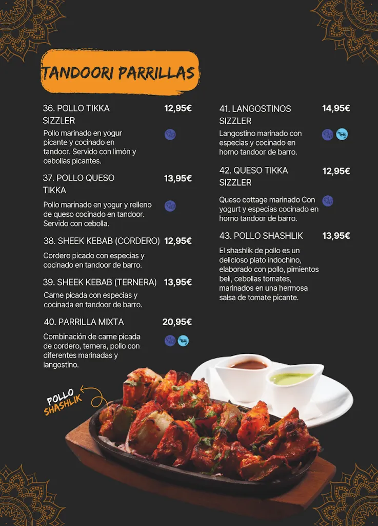 Menu_Infinity indian restaurant_Alhaurín de la Torre_image_3