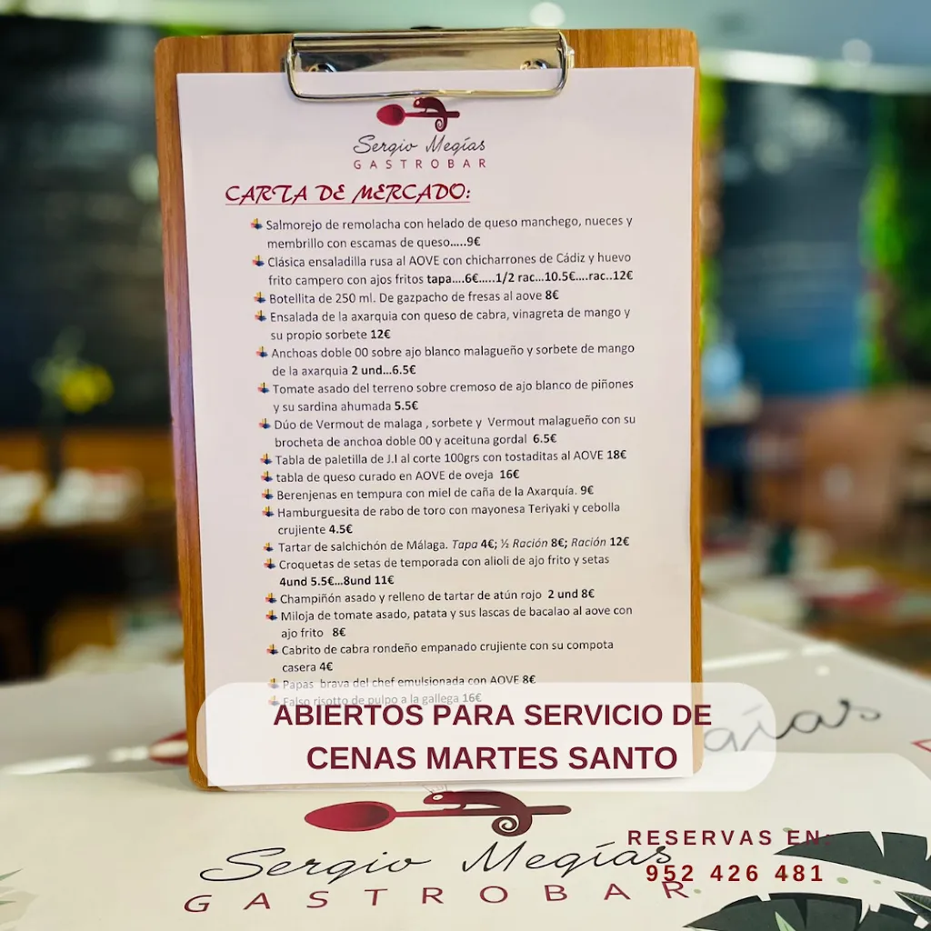Menu_TABERNA SERGIO MEGIAS_Alhaurín de la Torre_immagine_2