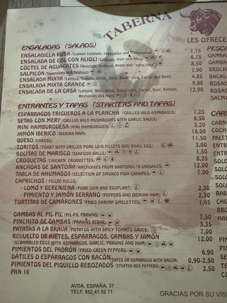 Menu_Taberna El Toro_Alhaurín de la Torre_image_1