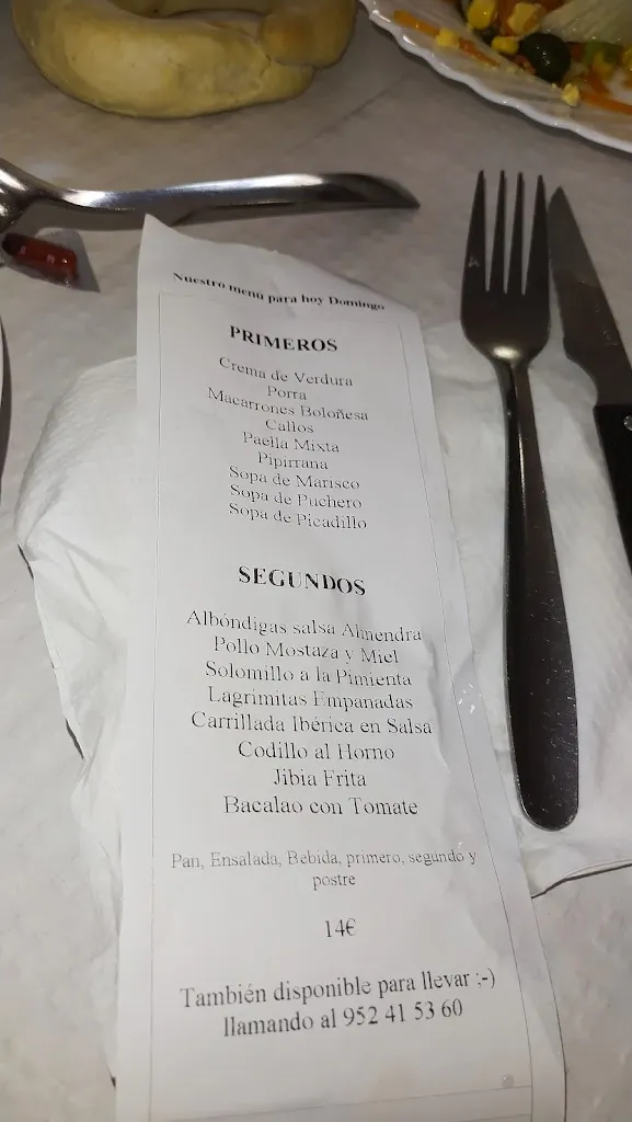 Menu_Restaurante Federico_Alhaurín de la Torre_image_1