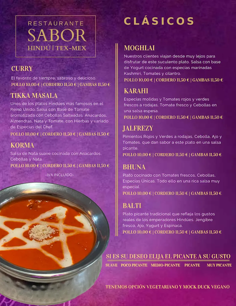 Menu_Sabor Indian Restaurant_Alhaurín de la Torre_image_4