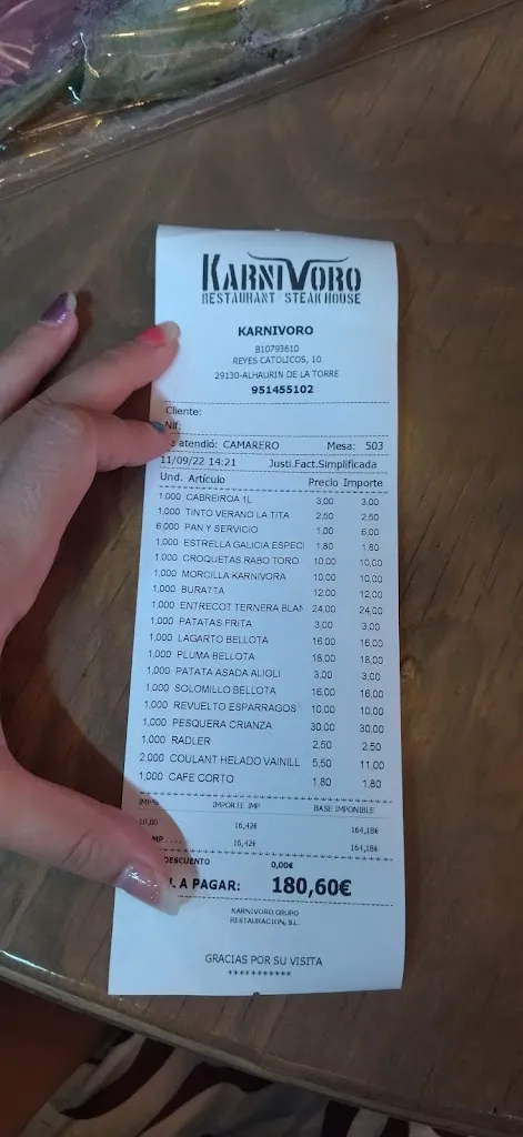 Menu_KARNIVORO - Gastronomic Restaurant - Especialista en Carnes Gourmet_Alhaurín de la Torre_image_1