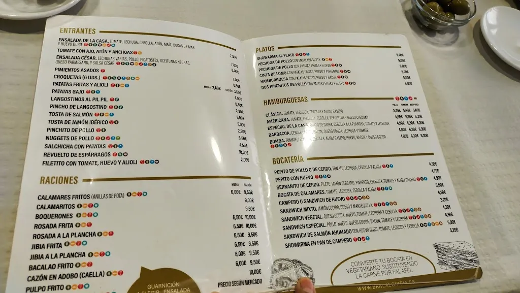 Menu_Bar La Egipcia_Alhaurín de la Torre_immagine_4