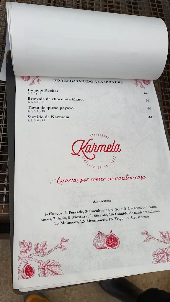 Menu_Karmela Restaurant_Alhaurín de la Torre_immagine_3