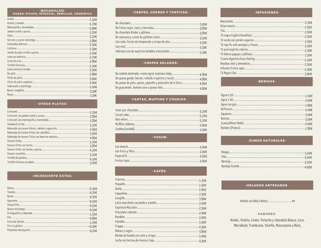 Menu_La Flor Restaurant_Alhaurín de la Torre_image_1