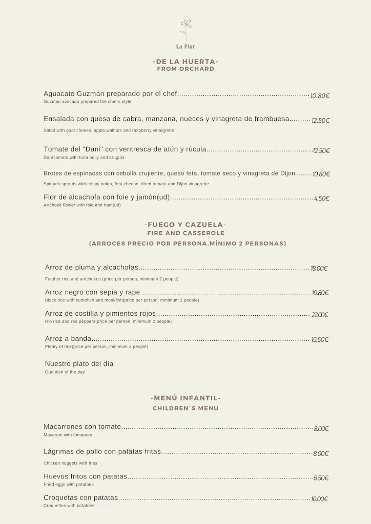 Menu_La Flor Restaurant_Alhaurín de la Torre_image_3