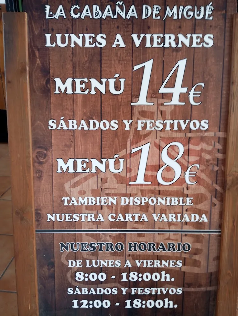Menu_La Cabaña de Migué_Alhaurín de la Torre_image_1