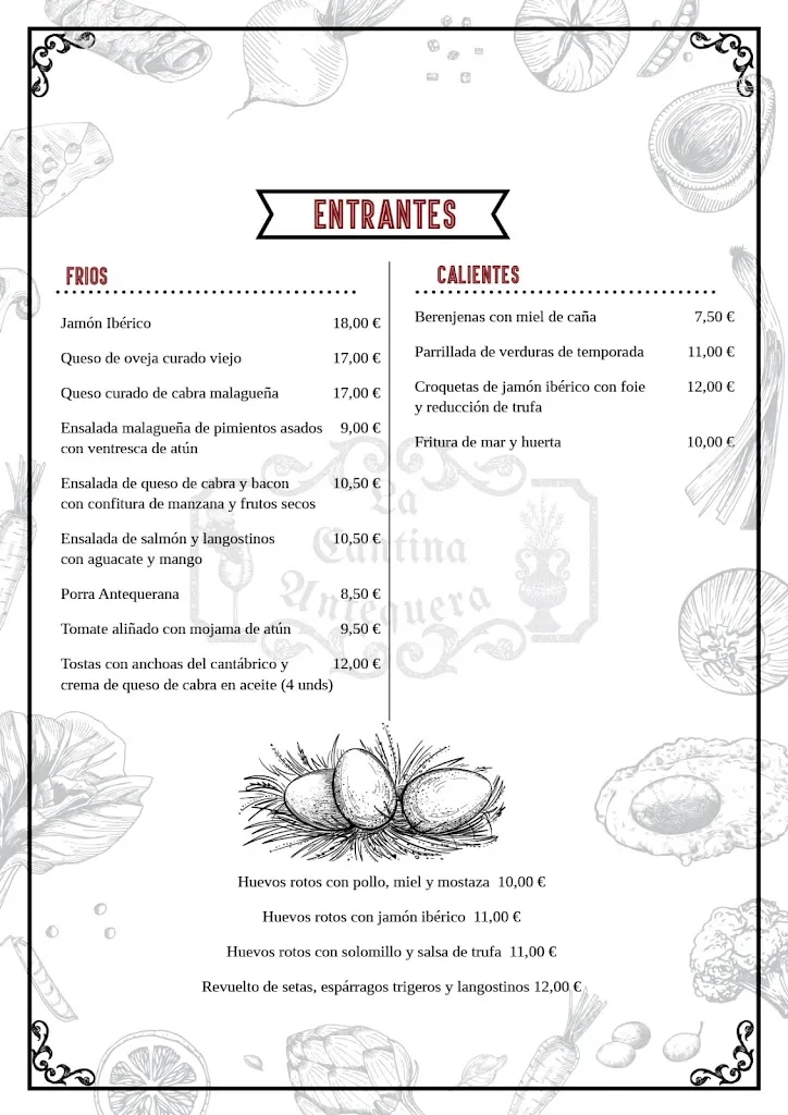 Menu_La Cantina Antequera_Antequera_image_4