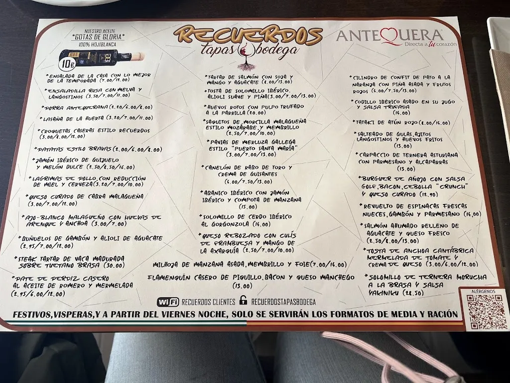 Menu_Recuerdos Tapas Bodega_Antequera_image_1