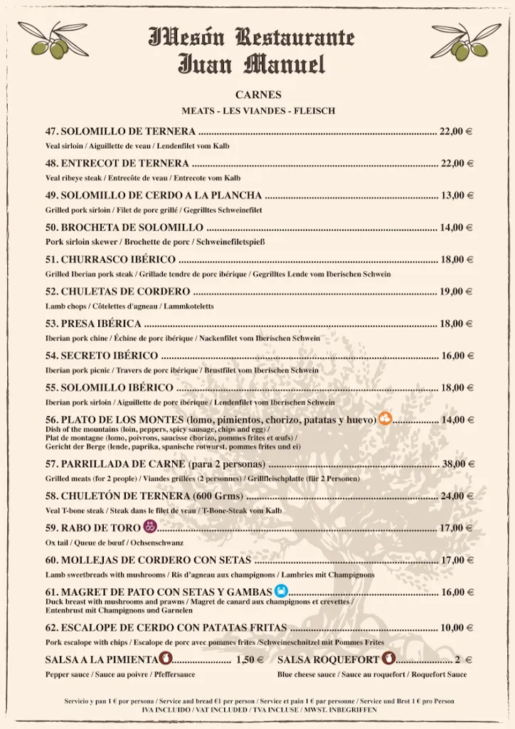 Menu_Restaurante Mesón Juan Manuel_Antequera_image_3