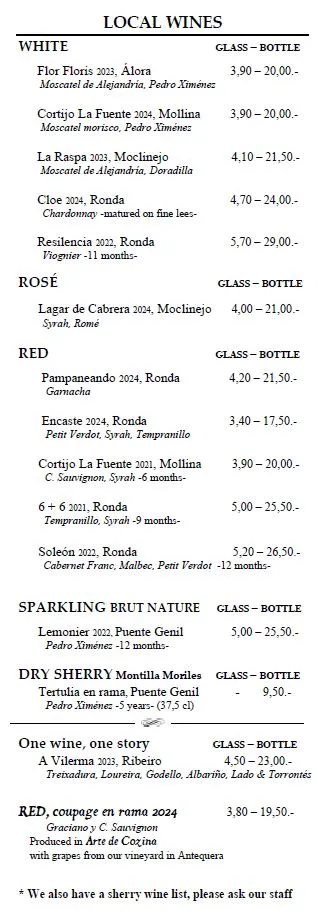 Menu_Arte de Tapas_Antequera_image_2