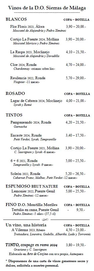 Menu_Arte de Tapas_Antequera_image_3