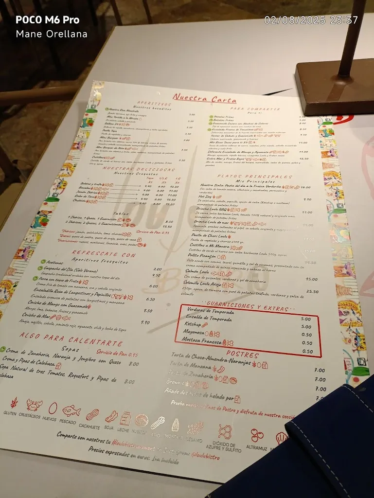 Menu_Loulu Bistró_Antequera_image_2