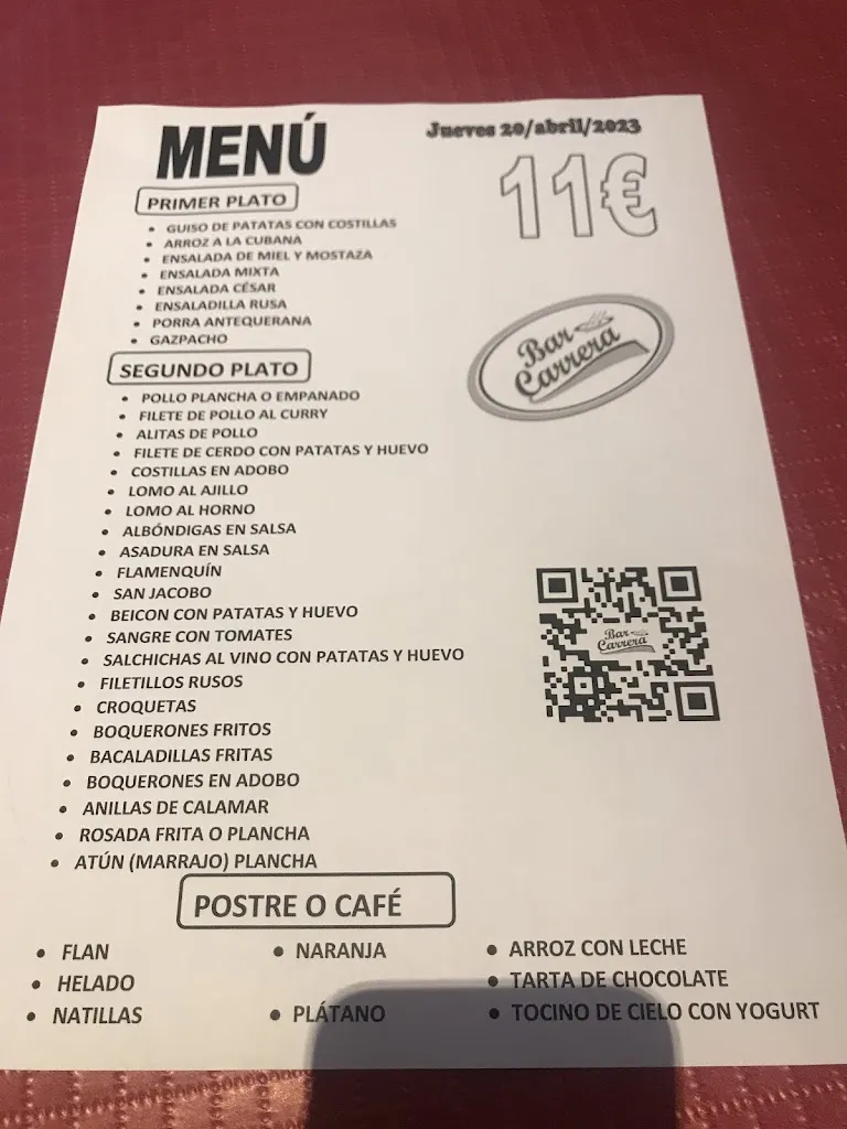 Menu_Bar Carrera_Antequera_image_2