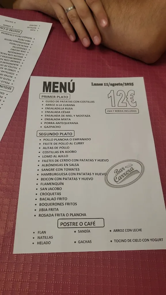 Menu_Bar Carrera_Antequera_image_3