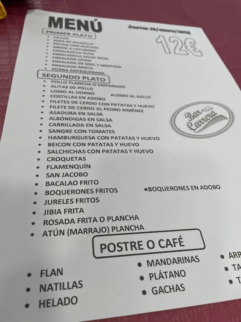 Menu_Bar Carrera_Antequera_image_4