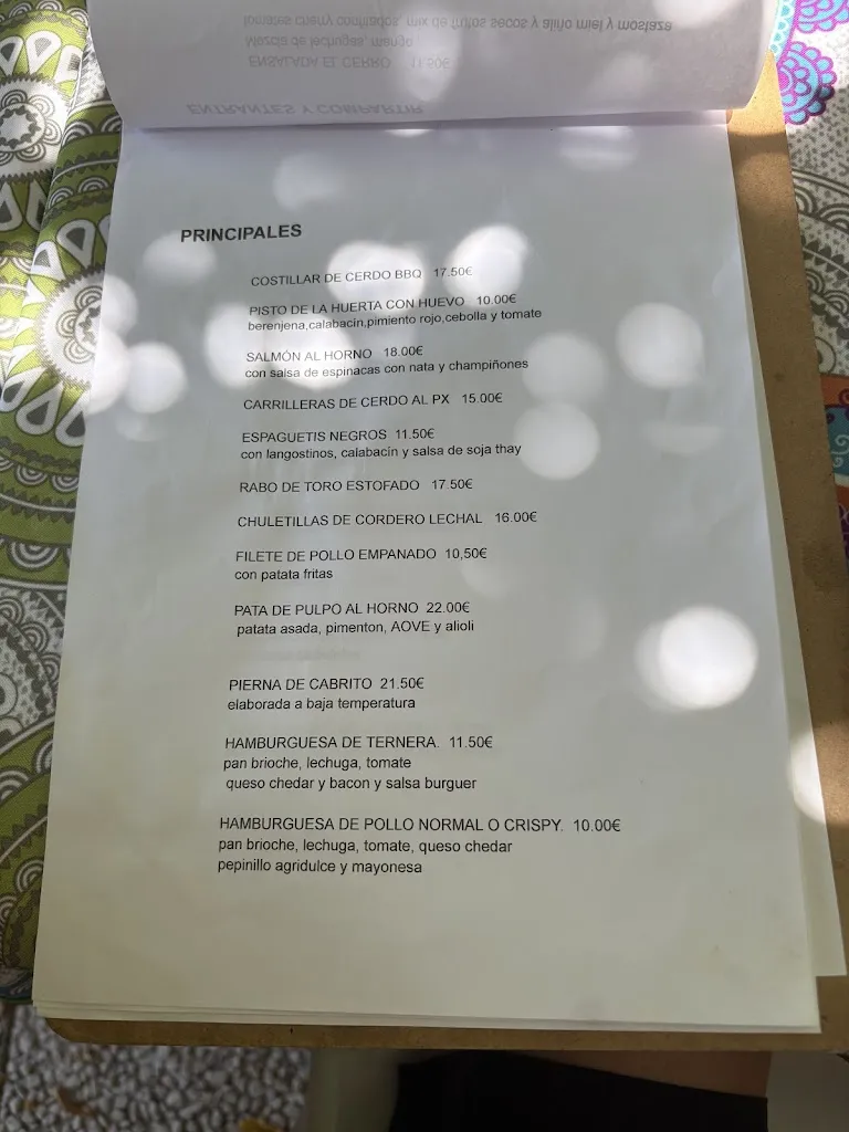 Menu_Restaurante El Cerro_Benalauría_image_2