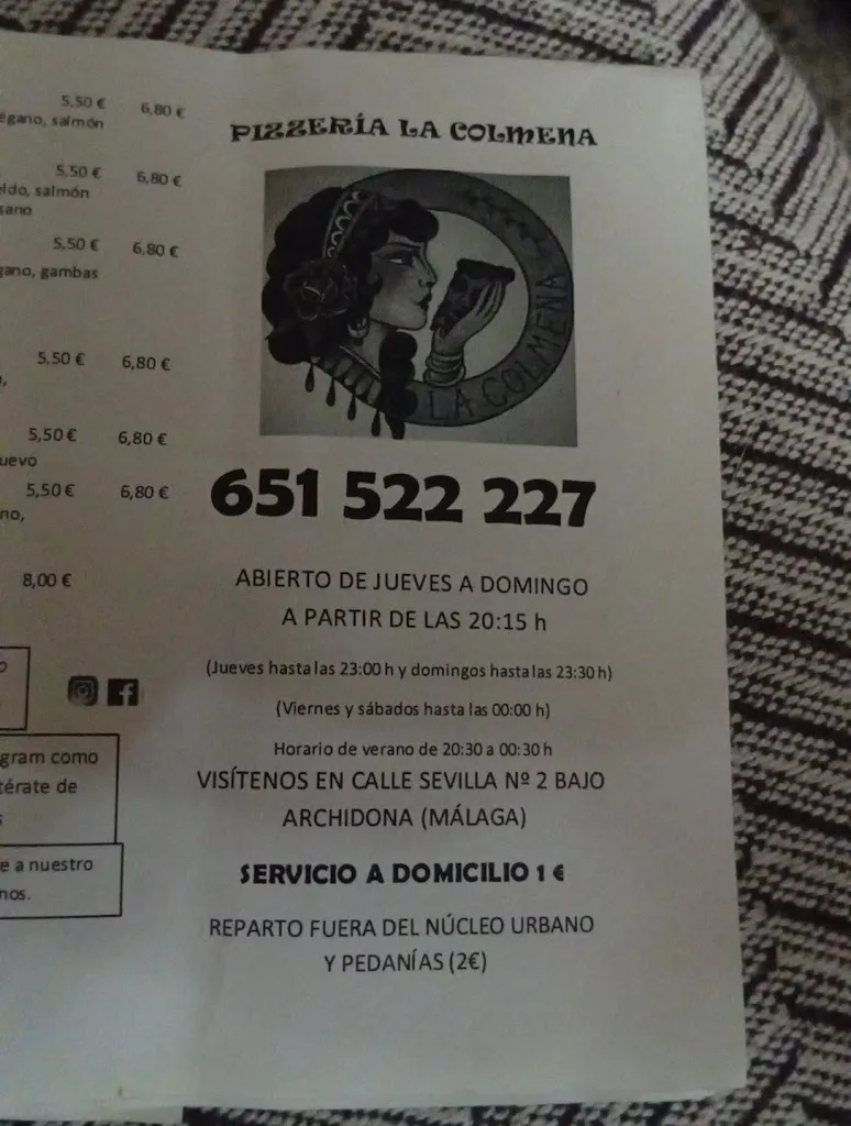 Menu_Pizzería La Colmena_Archidona_image_1