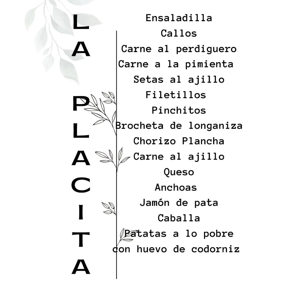 Menu_La Placita de Archidona_Archidona_image_1