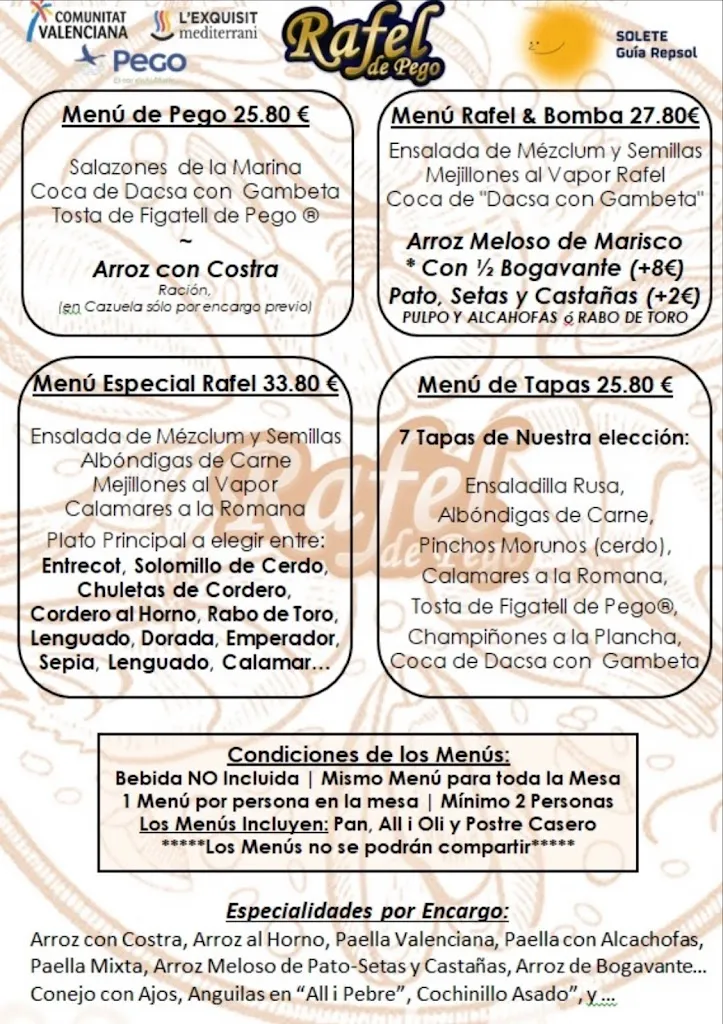 Menu_RAFEL Restaurant_Pego_image_1