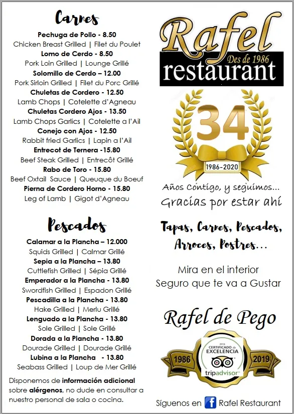 Menu_RAFEL Restaurant_Pego_image_3