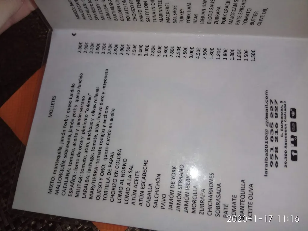 Menu_Cafeteria Laralba_Archidona_image_4