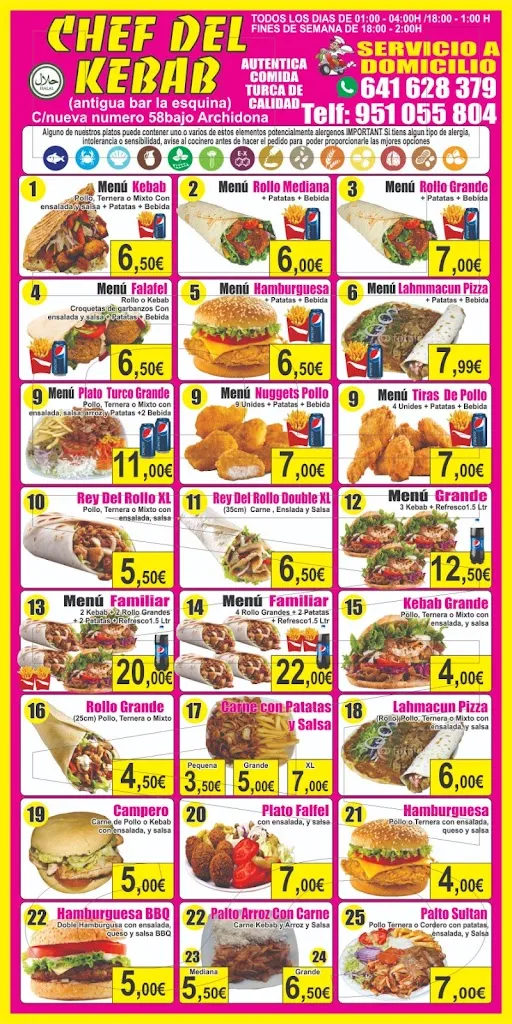 Menu_Chef Del Kebab_Archidona_image_1