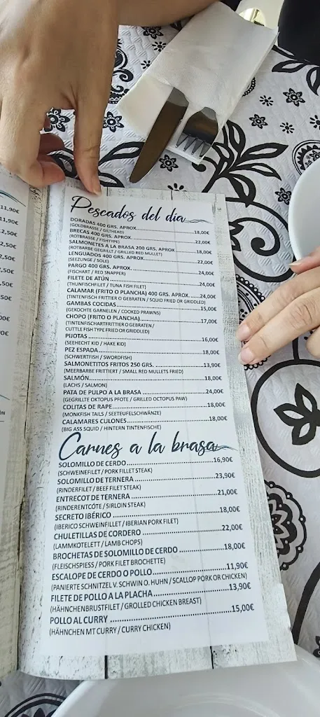 Menu_Chiringuito Rompeolas_Algarrobo_immagine_3