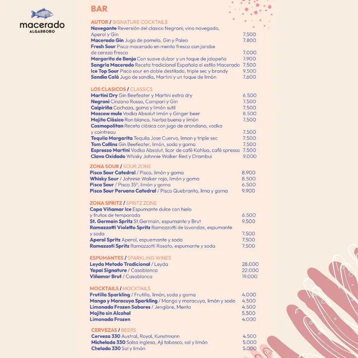 Menu_Macerado Algarrobo_Algarrobo_image_1