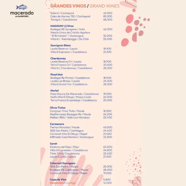 Menu_Macerado Algarrobo_Algarrobo_image_2