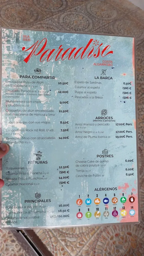 Menu_Seaside Paradise Algarrobo Costa_Algarrobo_image_3