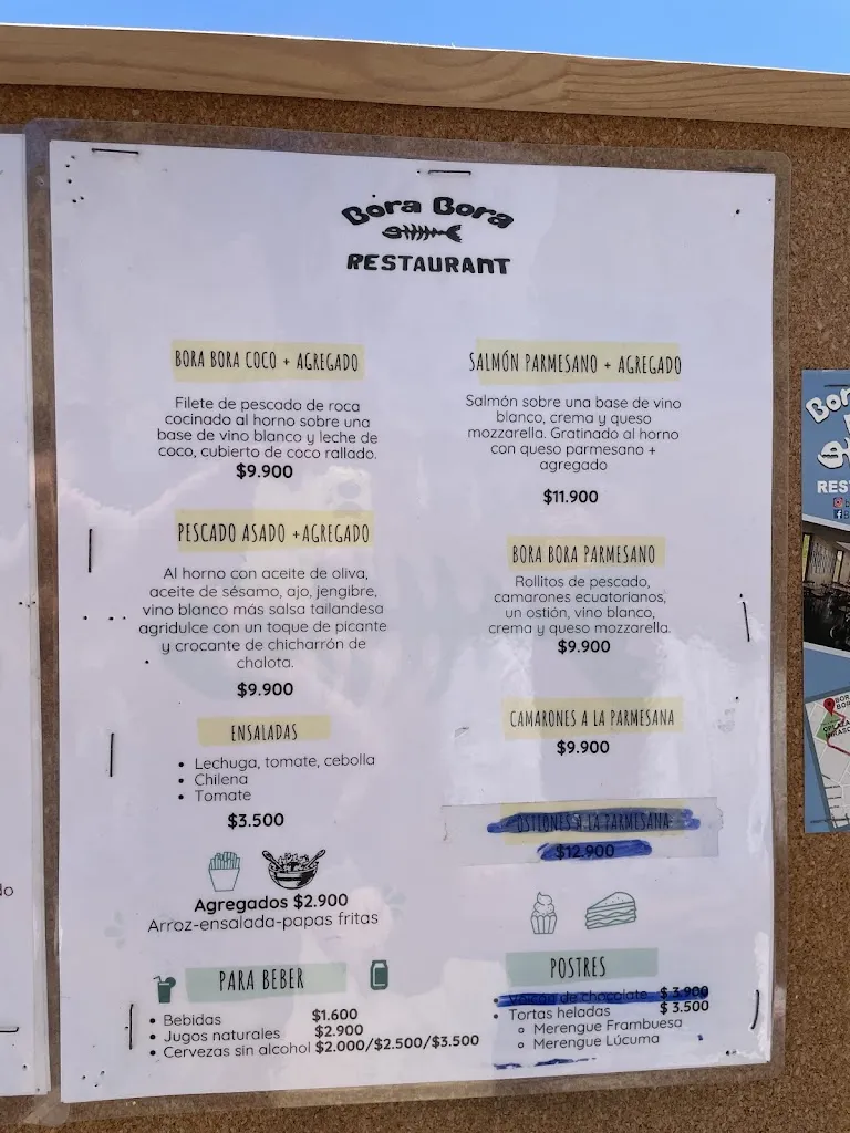 Menu_Restaurant Bora Bora_Algarrobo_image_1