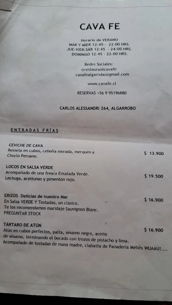 Menu_Cava Fe Restaurant_Algarrobo_image_3