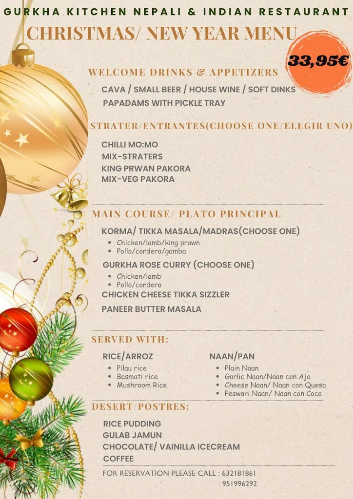 Menu_Gurkha Kitchen Nepalí Indian Restaurant Algarrobo Costa - Mezquitilla_Algarrobo_image_1